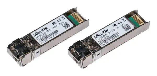 SFP/SFP+/SFP28 BiDi: XS+2733LC15D - Mikrotik - Accessoire Réseau - visuel 1