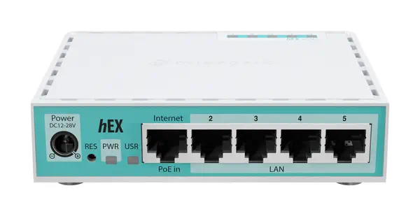 Mikrotik hEX Routeur connecté Gigabit Ethernet Blanc - visuel 2