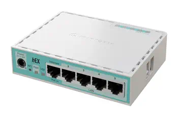 Mikrotik hEX Routeur connecté Gigabit Ethernet Blanc livraison rapide