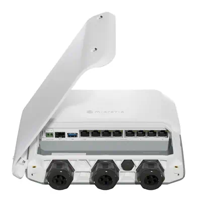 Mikrotik RB5009UPr+S+OUT Routeur connecté 2.5 Gigabit Ethernet, Gigabit Ethernet Blanc - visuel 5