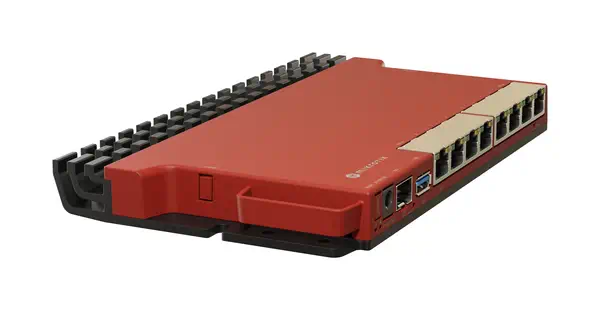 Mikrotik L009UiGS-RM Routeur connecté 2.5 Gigabit Ethernet, Gigabit Ethernet Rouge - visuel 4