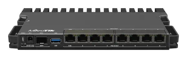 Mikrotik RB5009UPR+S+IN Routeur connecté 2.5 Gigabit Ethernet, Gigabit Ethernet Noir - visuel 3