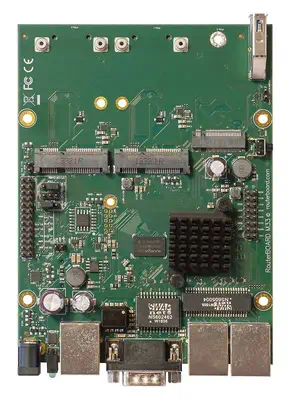 Mikrotik RBM33G Routeur connecté Noir, Vert, Gris - visuel 1
