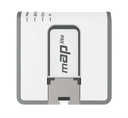 Mikrotik mAP lite Blanc Connexion Ethernet, supportant l'alimentation via ce port (PoE) - Borne Wifi - visuel 4