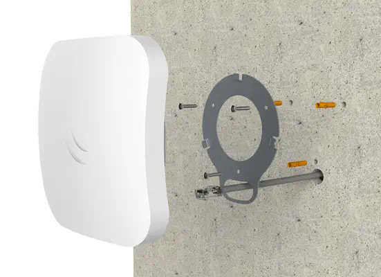 Mikrotik cAP ac 867 Mbit/s Blanc Connexion Ethernet, supportant l'alimentation via ce port (PoE) - Borne Wifi - visuel 4