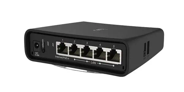Mikrotik hAP ac² 1167 Mbit/s Noir Connexion Ethernet, supportant l'alimentation via ce port (PoE) - Borne Wifi - visuel 3