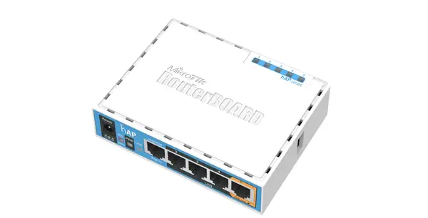 Mikrotik hAP Blanc Connexion Ethernet, supportant l'alimentation via ce port (PoE) - Borne Wifi - visuel 2