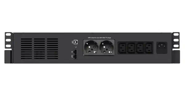 Infosec X4 800 RM Plus alimentation d'énergie non interruptible Interactivité de ligne 0,8 kVA 480 W - Onduleur - visuel 3