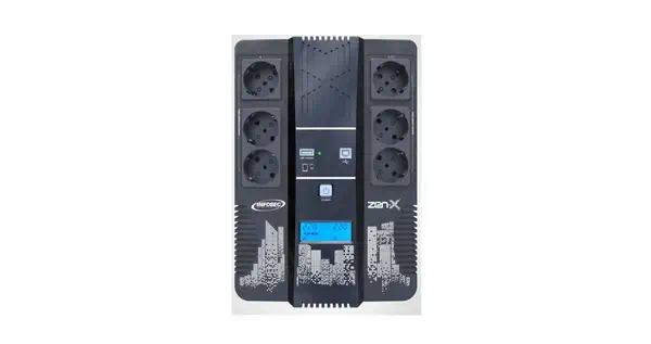 Infosec Zen-X 800 alimentation d'énergie non interruptible Interactivité de ligne 0,8 kVA 0,48 W 6 s - Onduleur - visuel 2