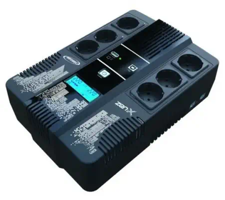 Infosec Zen-X 800 alimentation d'énergie non interruptible Interactivité de ligne 0,8 kVA 0,48 W 6 s - Onduleur - visuel 1