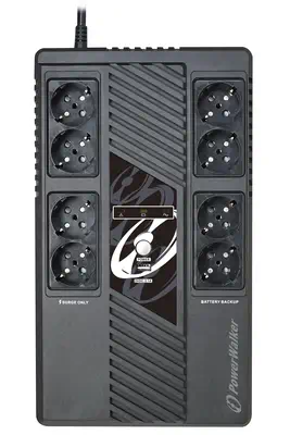 PowerWalker VI 600 MS alimentation d'énergie non interruptible Interactivité de ligne 0,6 kVA 360 W  - Onduleur - visuel 3