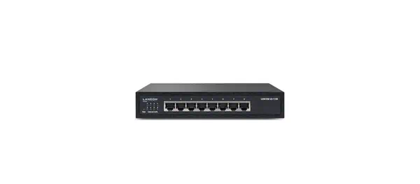 LANCOM GS-1108 Non-géré L2 Gigabit Ethernet (10/100/1000) Noir - LANCOM Systems - Switchs et Hubs - visuel 1
