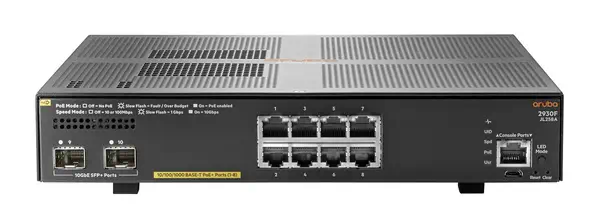 HPE Aruba Networking 2930F 8G PoE+ 2SFP+ Géré L3 Gigabit Ethernet (10/100/1000) Connexion Ethernet,  - Switchs et Hubs - visuel 1
