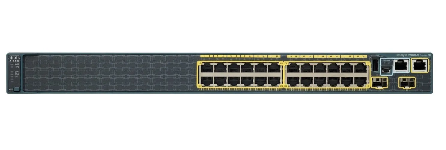 Cisco Catalyst 2960-S Géré L2 Gigabit Ethernet (10/100/1000) 1U Noir - Switchs et Hubs - visuel 1