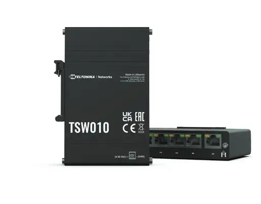 TSW010 DIN Rain Switch 5 x - Teltonika - Switchs et Hubs - visuel 1