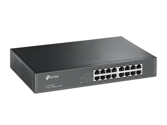 TP-Link TL-SF1016DS commutateur réseau Non-géré Fast Ethernet (10/100) 1U Noir - Switchs et Hubs - visuel 2
