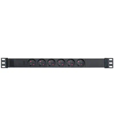 LOGON TUPS044 unité de distribution d'énergie 6 sortie(s) CA 1U Noir - Rack et Armoire - visuel 1