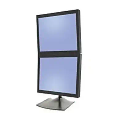 DS100 Dual Monitor Desk Stand, Vertical Ergotron - visuel 1 - hello RSE - Support multi-écrans