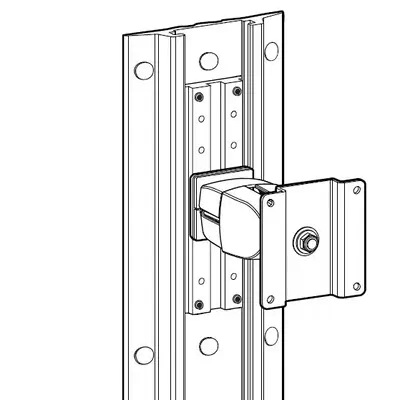 Ergotron Track Mount Bracket Kit Aluminium - Accessoire ENI, TBI et VPI - visuel 2