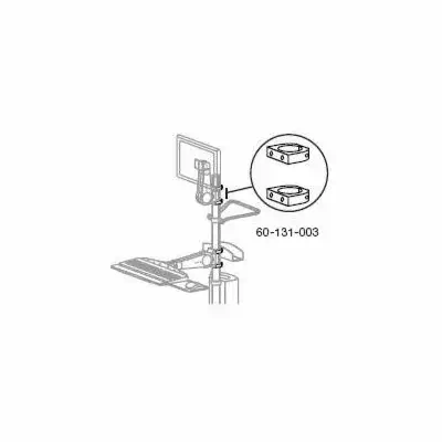 Ergotron Pole Mount Brackets Aluminium - Accessoire Moniteur - visuel 2