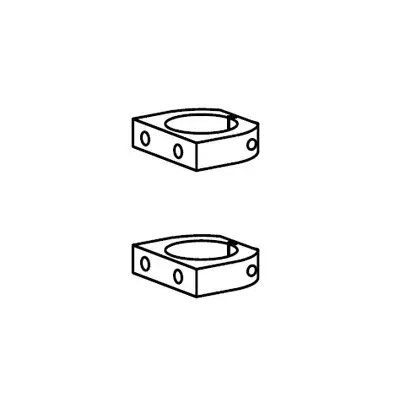 Ergotron Pole Mount Brackets Aluminium - Accessoire Moniteur - visuel 1