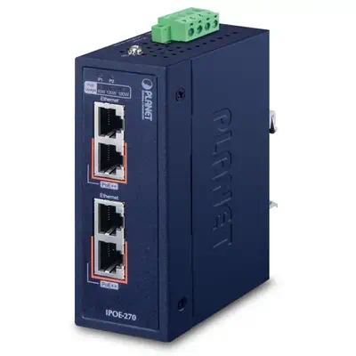 PLANET IPOE-270 commutateur réseau Connexion Ethernet, supportant l'alimentation via ce port (PoE) B - Switchs et Hubs - visuel 1