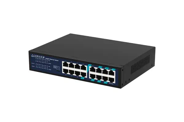 Lanview LVN-1U-16PORT-1G commutateur réseau Non-géré Gigabit Ethernet (10/100/1000) - Switchs et Hubs - visuel 3