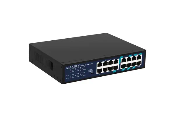 Lanview LVN-1U-16PORT-1G commutateur réseau Non-géré Gigabit Ethernet (10/100/1000) - Switchs et Hubs - visuel 4