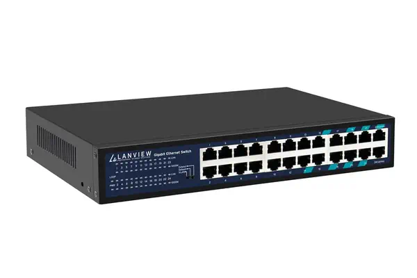 Lanview LVN-1U-24PORT-1G commutateur réseau Non-géré Gigabit Ethernet (10/100/1000) - Switchs et Hubs - visuel 4