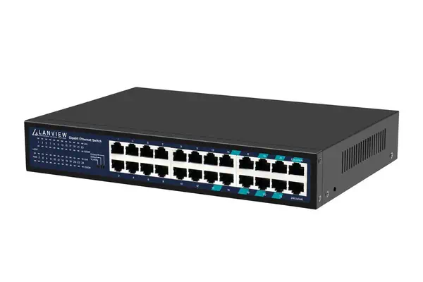 Lanview LVN-1U-24PORT-1G commutateur réseau Non-géré Gigabit Ethernet (10/100/1000) - Switchs et Hubs - visuel 3