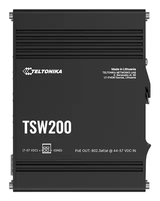 Teltonika TSW200 Non-géré Gigabit Ethernet (10/100/1000) Connexion Ethernet, supportant l'alimentati - Switchs et Hubs - visuel 1