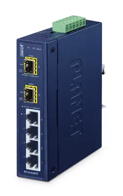 PLANET IFGS-620TF commutateur réseau Non-géré Fast Ethernet (10/100) Bleu - Switchs et Hubs - visuel 1