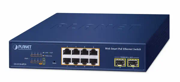 8-Port 10/100/1000T 802.3at - PLANET - Switchs et Hubs - visuel 1
