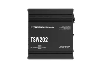 Avantages Teltonika TSW202 Géré L2 Gigabit Ethernet (10/100/1000) Connexion Ethernet, supportant l'alimentatio