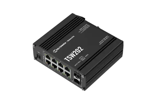 Teltonika TSW202 Géré L2 Gigabit Ethernet (10/100/1000) Connexion Ethernet, supportant l'alimentatio - Switchs et Hubs - visuel 2
