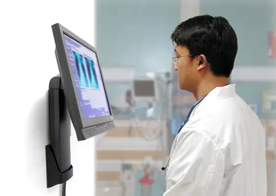 Ergotron Neo-Flex Wall Mount Lift 61 cm (24") Mur Noir - Support Fixe & Mobile - visuel 2