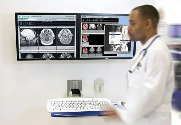 Neo-Flex Dual Monitor Wall Mount - Ergotron - Support Fixe & Mobile - visuel 3