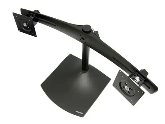 DS100 Dual Monitor Desk Stand, Horizontal Ergotron - visuel 1 - hello RSE - Encombrement réduit