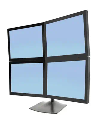 DS100 Quad Monitor Desk Stand Ergotron - visuel 1 - hello RSE - Vues épurées