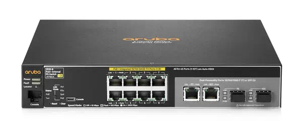 HPE Aruba Networking 2530 8 PoE+ Géré L2 Fast Ethernet (10/100) Connexion Ethernet, supportant l'ali - Switchs et Hubs - visuel 1