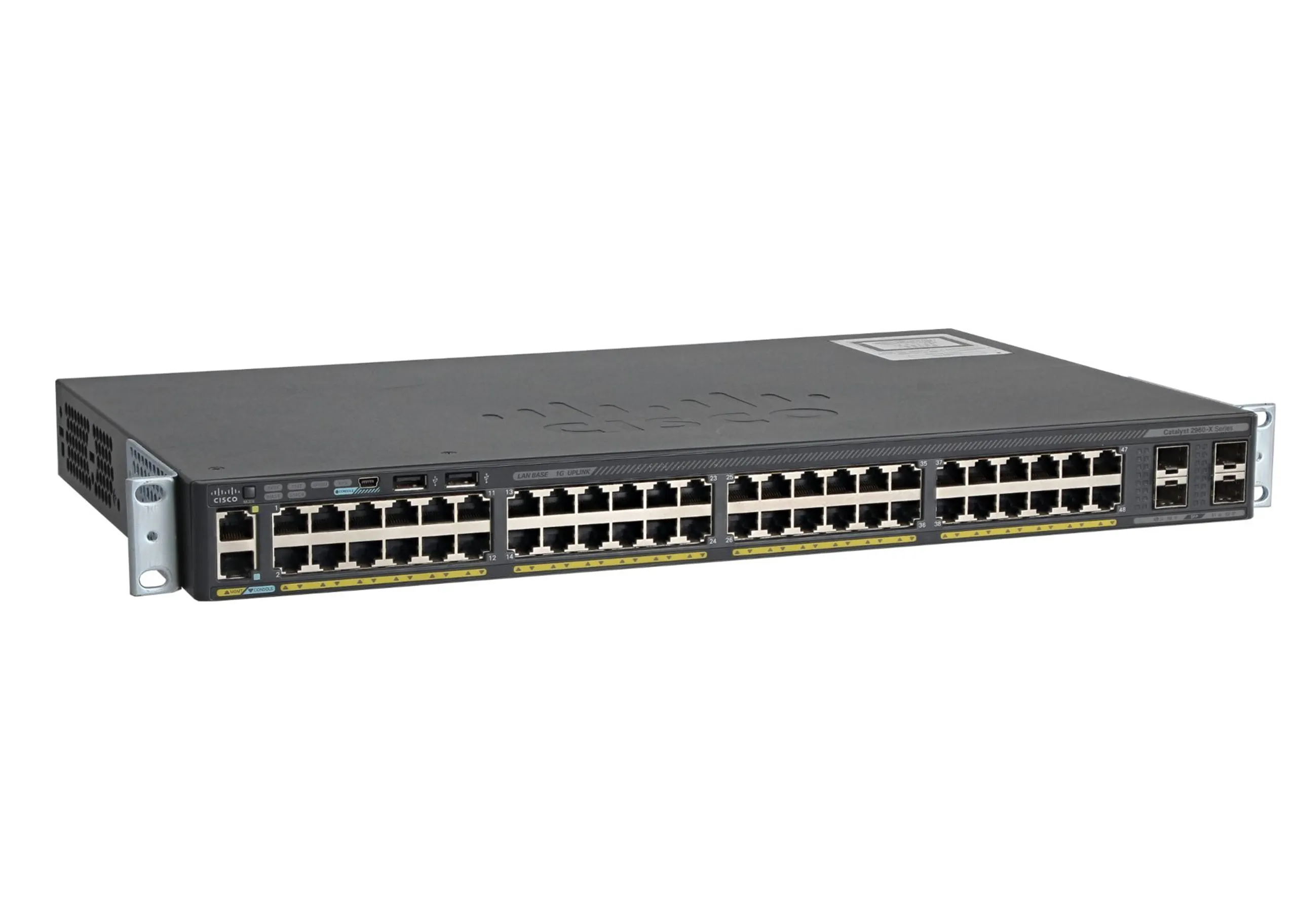 Cisco Catalyst WS-C2960X-48TS-L Géré L2 Gigabit Ethernet (10/100/1000) 1U Noir - Switchs et Hubs - visuel 2