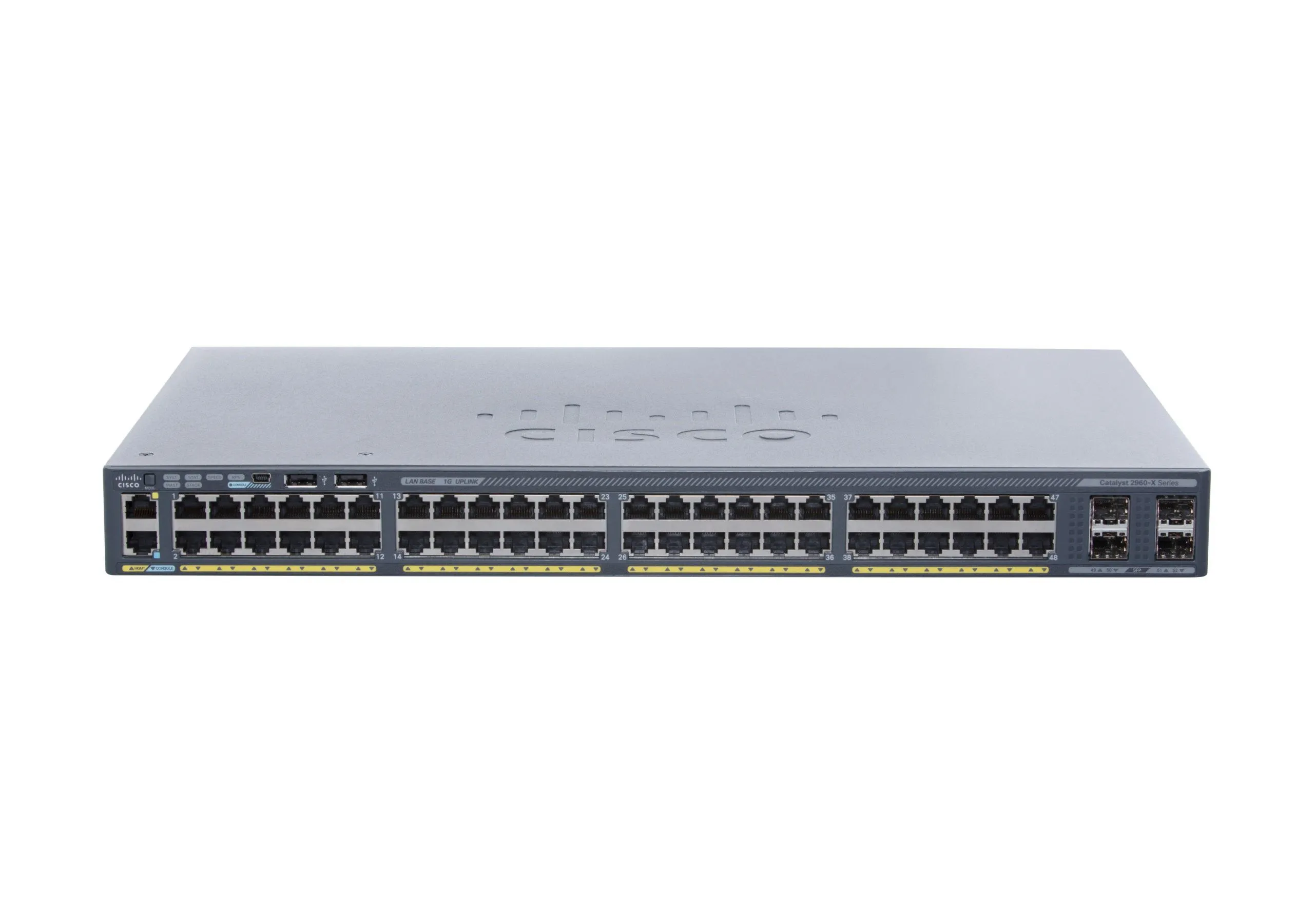 Cisco Catalyst WS-C2960X-48TS-L Géré L2 Gigabit Ethernet (10/100/1000) 1U Noir - Switchs et Hubs - visuel 1