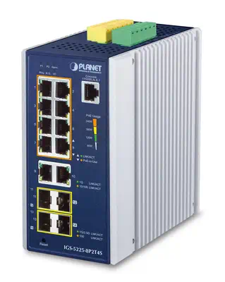 IP30 Industrial L2+/L4 8-Port - PLANET - Switchs et Hubs - visuel 1