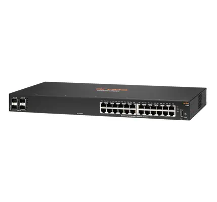 HPE Aruba Networking 6100 24G 4SFP+ Géré L3 Gigabit Ethernet (10/100/1000) 1U Noir - Switchs et Hubs - visuel 2