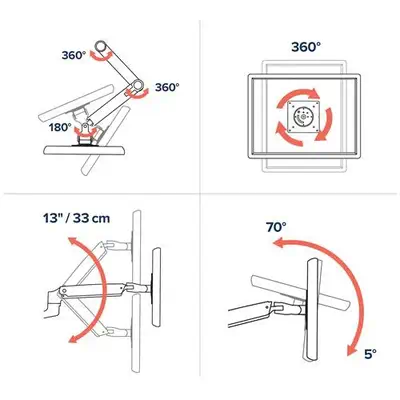 Ergotron LX Series Desk Mount LCD Arm 86,4 Ergotron - visuel 1 - hello RSE - Plus de mouvement