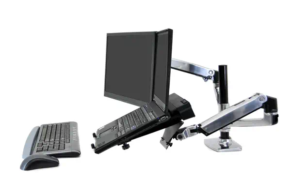 Ergotron LX Series Dual Stacking Arm 61 cm Ergotron - visuel 1 - hello RSE - Double usage