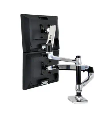 Ergotron LX Series Dual Stacking Arm 61 cm Ergotron - visuel 1 - hello RSE - Souplesse supplémentaire