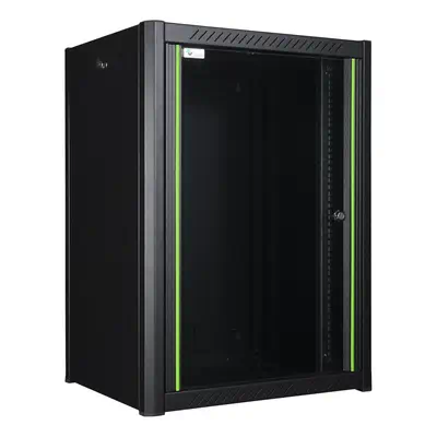 LOGON RWP16U45BL étagère 16U Rack monté sur le mur Noir - Rack et Armoire - visuel 3
