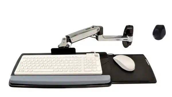 Ergotron LX Wall Mount Keyboard Arm Argent - Clavier - visuel 1