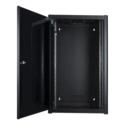 LOGON RWM20U45BL étagère 20U Rack monté sur le mur Noir - Rack et Armoire - visuel 1